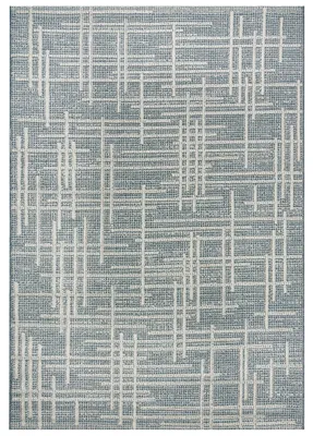 Immagine prodotto di Mazovia Tappeto Moderno, Astratto e Geometrico - Cangas Capa - beige, antracite e grigio, 250x350 cm
