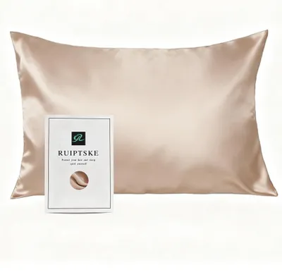 Image de SolidKeus - Housse de coussin 100% soie, 22 momme, 50 x 70 cm