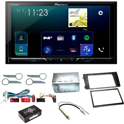 Produktbild von Pioneer SPH-DA230DAB CarPlay DAB+ Android Auto Einbauset für Audi A6 4B