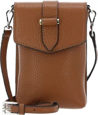 Produktbild von DECADENT Leder Handytasche Umhängetasche Gina Mobile Crossover Cognac braun