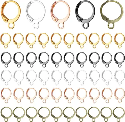 Produktbild von 100-Teiliges 5-Farben-Ohrringzubehör, Set Zur Herstellung Von Ohrringen, Schmuckzubehör, Zubehör Zur Schmuckherstellung, Handgefertigtes
