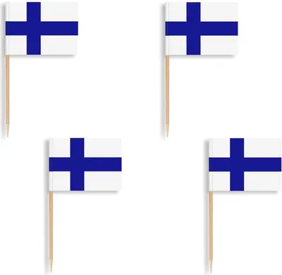 Produktbild von 50 Finnland Flaggen Party Picker 8cm