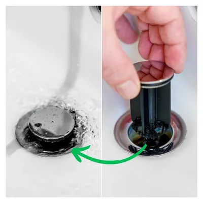Produktbild von Haarfänger für Abflüsse, 12 Stück, für Waschbeckenstöpsel, Einwegfilter für Waschbecken, Haarfilter für Badezimmer