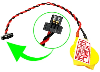 Produktbild von ML1220 RTC Bios CMOS Batterie Anschluss 6mm x 3mm für Acer Notebook Laptop PC
