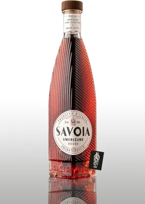 Produktbild von Savoia Americano Rosso 0,5L (18,6% vol.) aromatisierter italienischer Aperitifwein mit bittersüßem Zitrusgeschmack aus Turin- [Enthält Sulfite]
