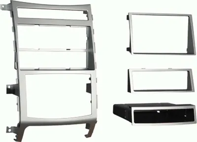 Obrázok produktu pre Predný panel autorádia 2 DIN s odkladacím priestorom kompatibilný s Hyundai Veracruz/ix55 strieborný