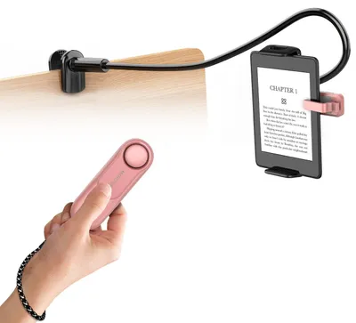 Productafbeelding van Tabletstandaard voor Kindle-lezen met RF Afstandsbediening Pagina Turner (Roze)