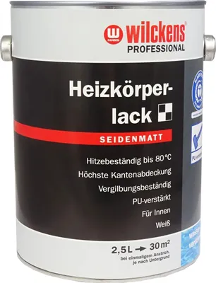 Produktbild von Wilckens Professional Heizkörperlack seidenmatt, 2,5 l