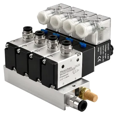 Obrázek produktu pro Elektropneumatický 4-cestný ventil, typ 3V210-08, napájení 24V DC