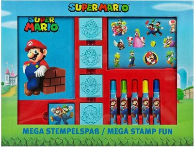 Image de Super Mario Mega Set de tampons - Le plaisir créatif des tampons pour les enfants