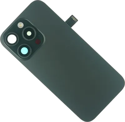 Produktbild von Gehäuse Rückseite für iPhone 15 Pro Backcover Rückseite hinten Kameraglas Abdeckung + Ladespule, Schwarz