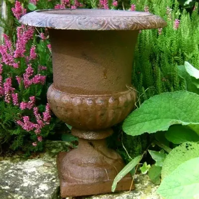 Produktbild von Charmantes Pflanzgefäß, französische Amphore,Freya,Blumenamphore, Gusseisen 11kg