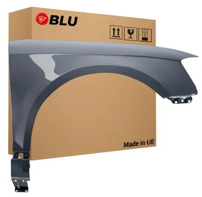 Obrázek produktu pro BLU Blatník náhrada pro Audi A3 8P LX7Z Pravý Šedá DelphinGrau | 2003-2008 | Přední | Lakovaný | Připravený k montáži