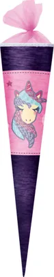 Produktbild von Herlitz Schultüte / Zuckertüte / 70cm / rund / "Einhorn"