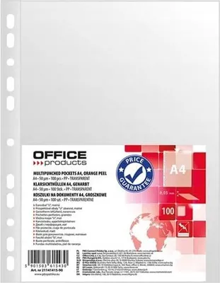 Zdjęcie produktu dla Koszulki Krystaliczne Office Product A4 30um 100sz