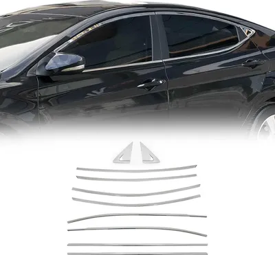 Produktbild von Fensterleisten Zierleisten für Hyundai Elantra Stufenheck 2010-2015 Chrom 10tlg