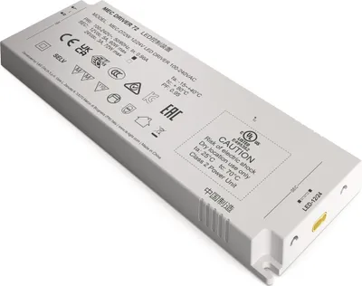 Produktbild von LED Konverter 100-240 V/AC 12+24V DC L.210mm 60/72 W weiß glatt