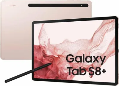 Produktbild von Samsung Galaxy Tab S8+ 5G SM-X806B, 31,5 cm (12.4"), 2800 x 1752 Pixel, 128 GB, 8 GB, Android 12, Rosa-Goldfarben