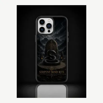 Productafbeelding van iPhone 14 Pro Max hoesje, telefoonhoesje, beschermhoesje, case met slangenmotief – LUNØIR ©