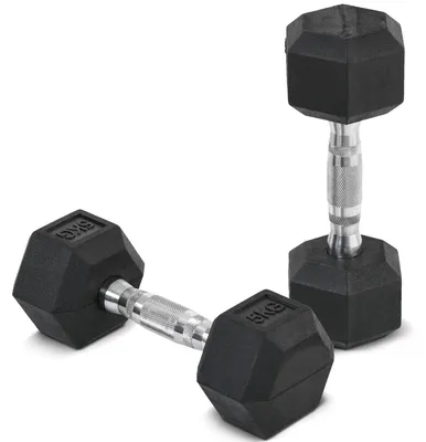 Produktbild von HOMCOM Hexagon Kurzhanteln Gusseisen Hanteln Griff gerändelt  2 x 5 KG