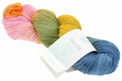 Produktbild von Lana Grossa Pima Fine Hand-Dyed 702 Aamur 100g