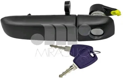 Produktbild von MIRAGLIO 80/488 Türgriff mit Schlüssel Vorne Links für FIAT PANDA (169) Schwarz