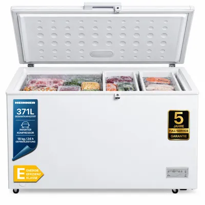 Productafbeelding van Heinner HCF-HM371CE++ Vrieskist 371 L, Snelvriesfunctie, Waterbestendig Display, LED, Wit