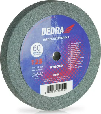 Obrázok produktu pre Brúsny kotúč Dedra 125x16x12,7 mm, zrnitosť 60 (F10010)