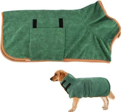 Produktbild von Grüne, absorbierende Hundebadetasche, L, 60cm