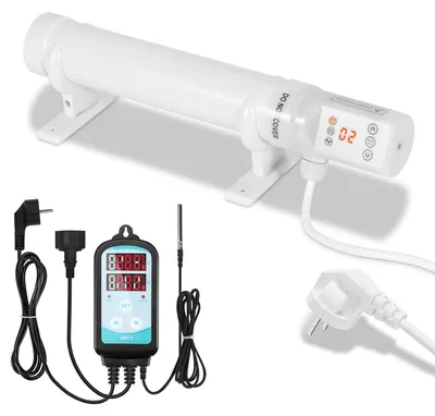 Zdjęcie produktu dla Ogrzewacz do szklarni Peviasot, 60W, z 24-godzinnym timerem, grzejnik rurowy o długości 340 mm, kolor biały