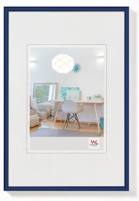 Image de Support photo en plastique, format 60 x 80 cm, couleur bleue
