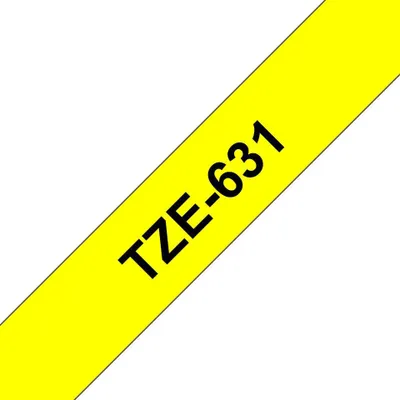 Zdjęcie produktu dla Brother TZE-631, Czarny na żółtym, TZe, Filipiny, 5 lat(a), Brother, 1,2 cm