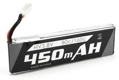 Obrázok produktu pre LiPo batéria Emax 1S, 3,8 V, 450 mAh, 80C, konektor PH2.0