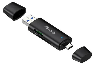 Produktbild von Equip Dual Connector USB-C/-A/SD/Micro SD              5Gbps