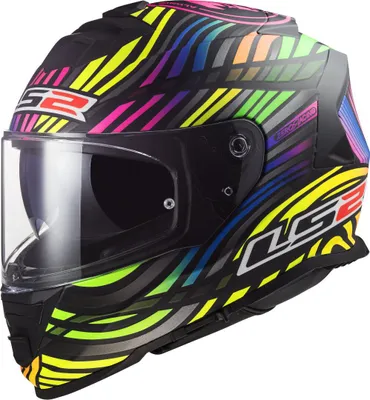 Zdjęcie produktu dla Kask całotwarzowy z osłoną przeciwsłoneczną do motoroweru | LS2 FF800 STORM II | Kask motocyklowy | Certyfikat ECE 22.06 | Motocyklowy kask integralny | 2XL (63-64cm)