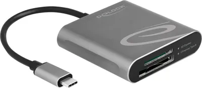 Produktbild von Delock USB Type-C Card Reader für SD Express und CFexpress Speicherkarten