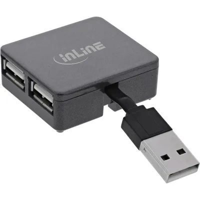 Obrázek produktu pro InLine 33293L, USB 2.0 Type-A, USB 2.0 Type-A, 480 Mbit/s, Černá, Plast, 0,04 m