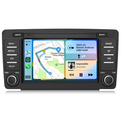 Obrázek produktu pro Hexinex 2 GB + 64 GB Android 15 autorádio s 8palcovým displejem, WIFI, BT, GPS, pro Škoda Octavia (2004–2013)