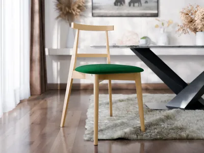 Obrázok produktu pre Čalúnená kuchynská stolička CIBOLO 5 - buk / zelená