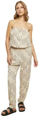 Obrázok produktu pre Dámsky overal Urban Classics Ladies Viscose Bandeau Jumpsuit softseagrassflower - 3XL