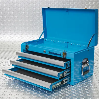 Produktbild von Werkzeugkiste - 3 Schubladen - Blau