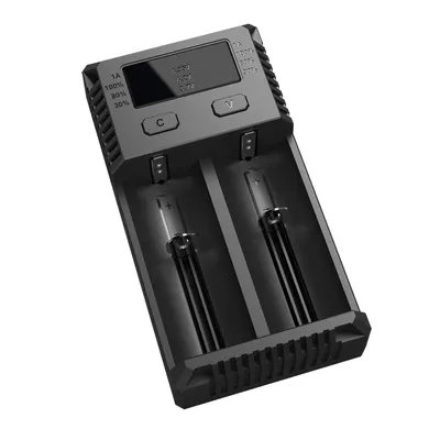 Produktbild von Nitecore NEW i2, Lithium-Eisen-Phosphat (LiFePO4), Lithium-Ion (Li-Ion), Nickel-Metallhydrid (NiMH), AA, AAA, AAAA, C, D