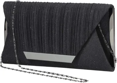 Produktbild von Azomor® Glänzende Damen Clutch mit Kristallen und abnehmbarer Kette für Abendveranstaltungen