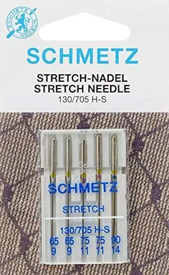 Nähmaschinennadeln Stretch 65/9-90/14, 5 Stk., 130/705 H-S