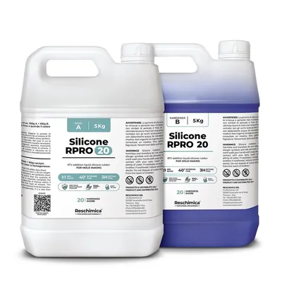 Produktbild von R PRO 20 Flüssiges Silikon Kautschuk, Abformsilikon weich 1:1 (10 kg)