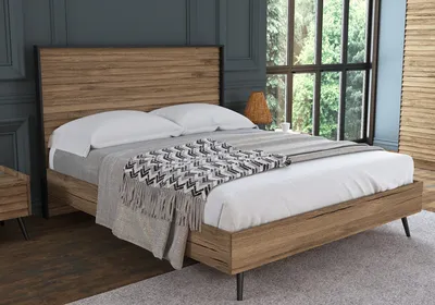 Produktbild von Skye Decor, FRN-7004, Nussbaum, Doppelbett, 169 x 120 x 205 cm, 100 % Spanplatte