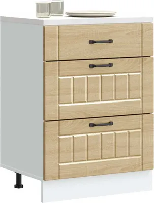 Produktbild von "2026 Promotion" Buffetschrank Küche, Küchen-Unterschrank, Lucca Sonoma-Eiche Holzwerkstoff - Mehrzweckschrank CC31372