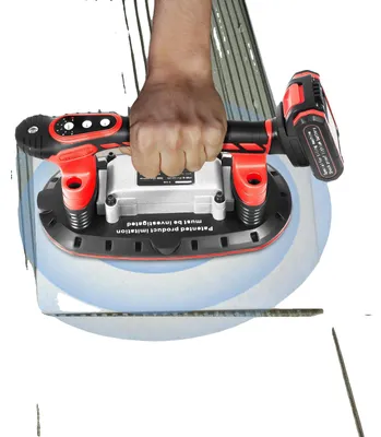 Produktbild von Flieseninstallationswerkzeug, Vibrationsfrequenz 3000-13000 U/min, Saugnapffläche 11,02 x 5,9 Zoll, Unterstützt bis zu 176,4 lbs, Batteriekapazität 2000mAh, Einstellbare 6-Geschwindigkeitsstufen