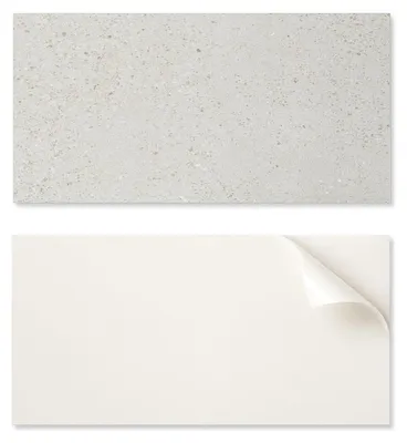 Image de Panneau adhésif en vinyle pour salle de bain, dimensions 120 x 60 cm, imitation pierre avec particules
