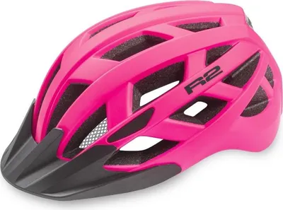 Zdjęcie produktu dla Kask rowerowy R2 Lumen ATH18, neonowo-różowy matowy, rozmiar S (52–56 cm) ATH18A4/S